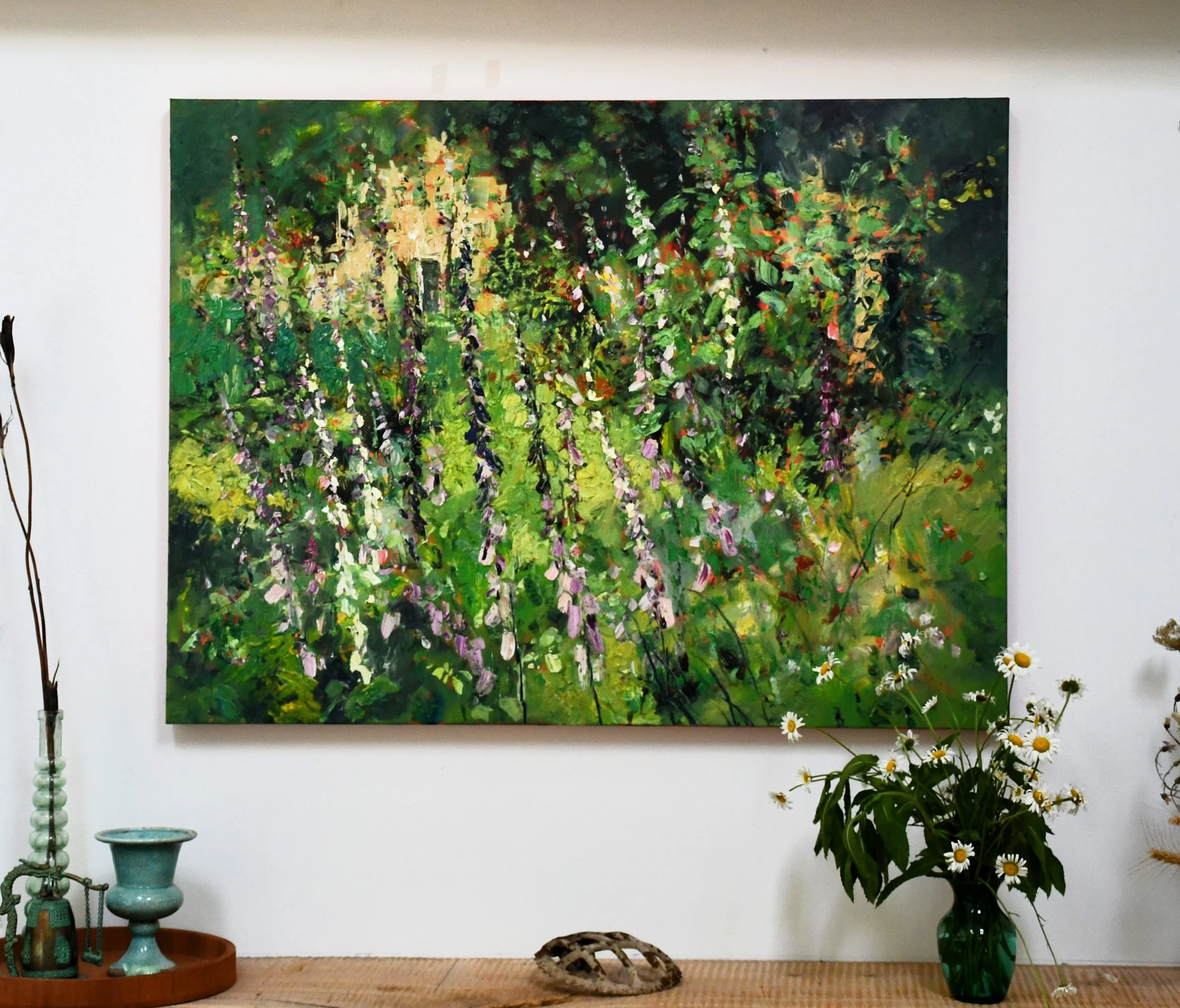 Wildflowers — Original Oil Paintings Watercolor Art Home Good
